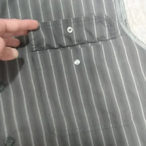 Vintage Harley Davidson Genuine Motor Cloths Striped Button Down Vest - Picture 14 of 16